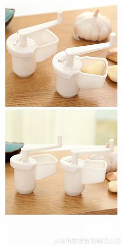居家塑料壓蒜器廚房創意手動壓蒜9094大蒜手搖式剝蒜器蒜泥器批發